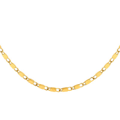 Collier acier jaune longueur réglable 40 à 45 cm