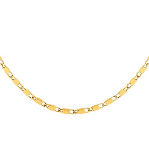 Collier acier jaune longueur réglable 40 à 45 cm
