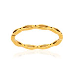 Bague acier jaune - vue 1