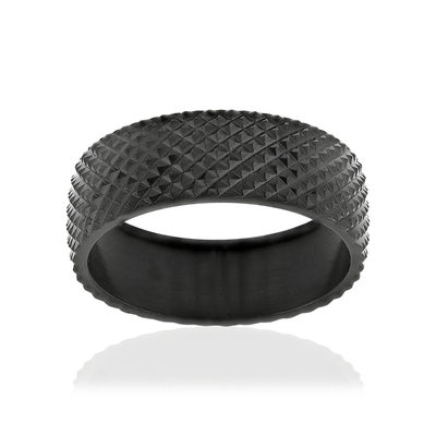 Black steel ring