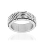 Bague tournante acier gris - vue 1
