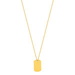 Collier acier doré jaune 55 cm - vue 2