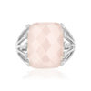 Bague argent 925 quartz rose - vue V3