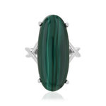 925 silver malachite ring - view 3