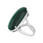 925 silver malachite ring - view D1