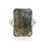 Bague argent 925 labradorite - vue 3