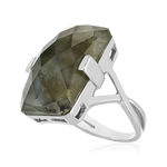 Bague argent 925 labradorite - vue D1