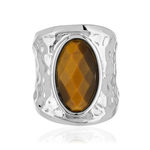 Bague argent 925 oeil de tigre - vue 3