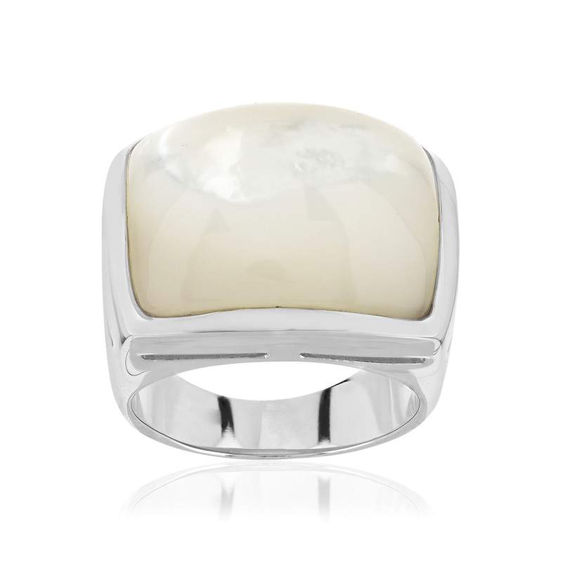Bague argent 925 nacres - vue 1
