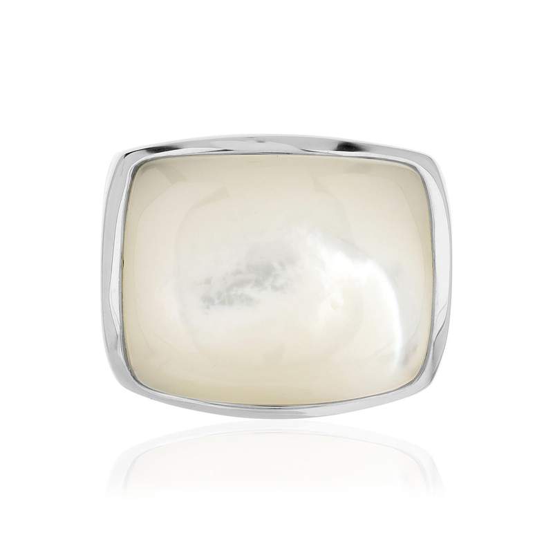 Bague argent 925 nacres - vue 3