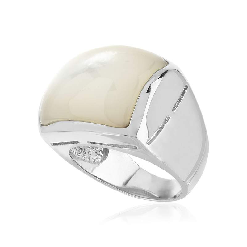Bague argent 925 nacres - vue D1