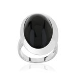 Bague argent 925 onyx - vue 1