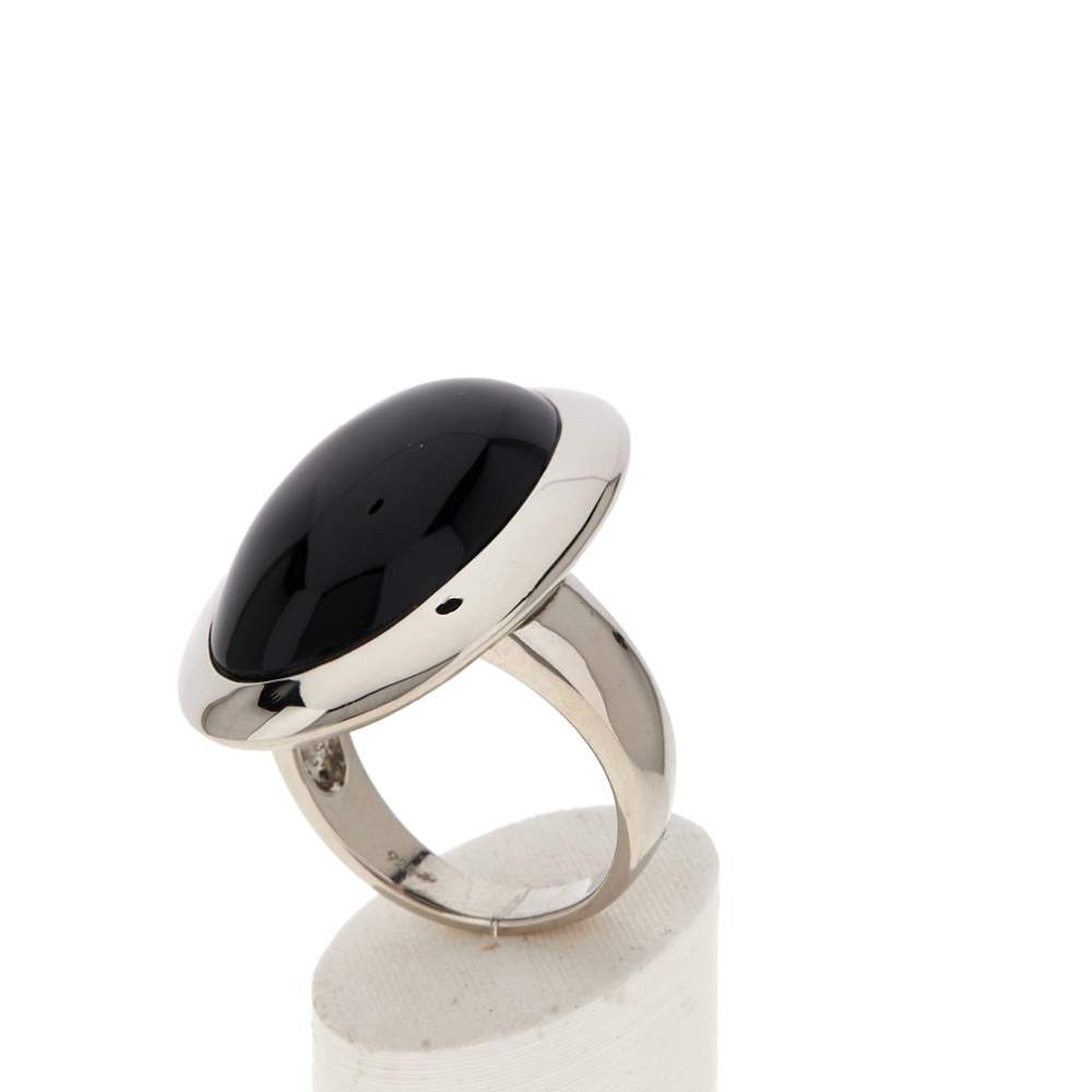 Bague argent 925 onyx - vue 3