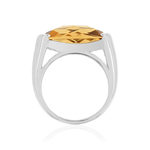 Bague argent 925 pierre synthetique - vue 2
