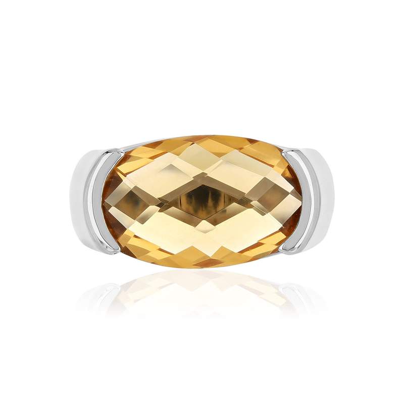 925 zilveren synthetische stenen ring - bekijk 3