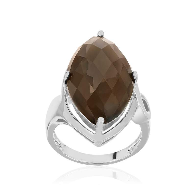 Bague argent 925 pierre synthétique - vue 1