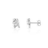 Boucles d'oreilles La Belle et la Bête argent 925 zirconia disney
