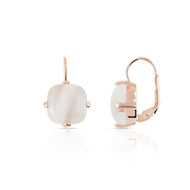 Boucles d'oreilles argent 925 rosé quartz