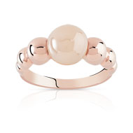 Bague argent 925 rosé quartz