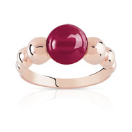 Bague argent 925 rosé quartz