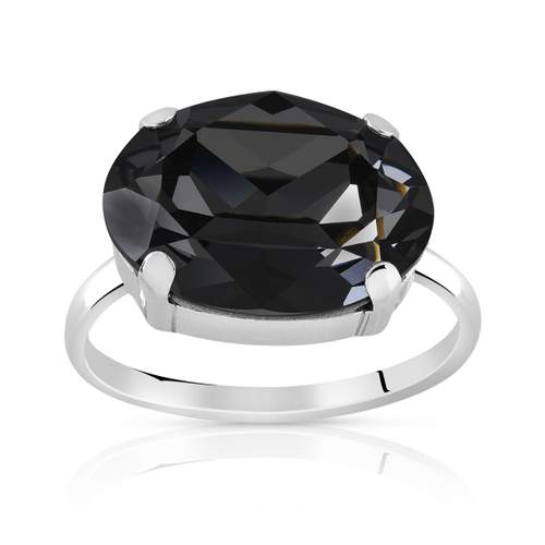 925 zilveren kristallen ring