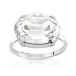 Bague argent 925 cristal - vue 1
