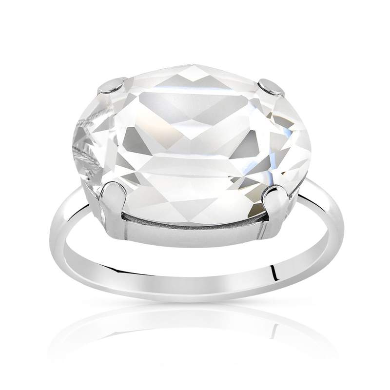 Bague argent 925 cristal - vue 1