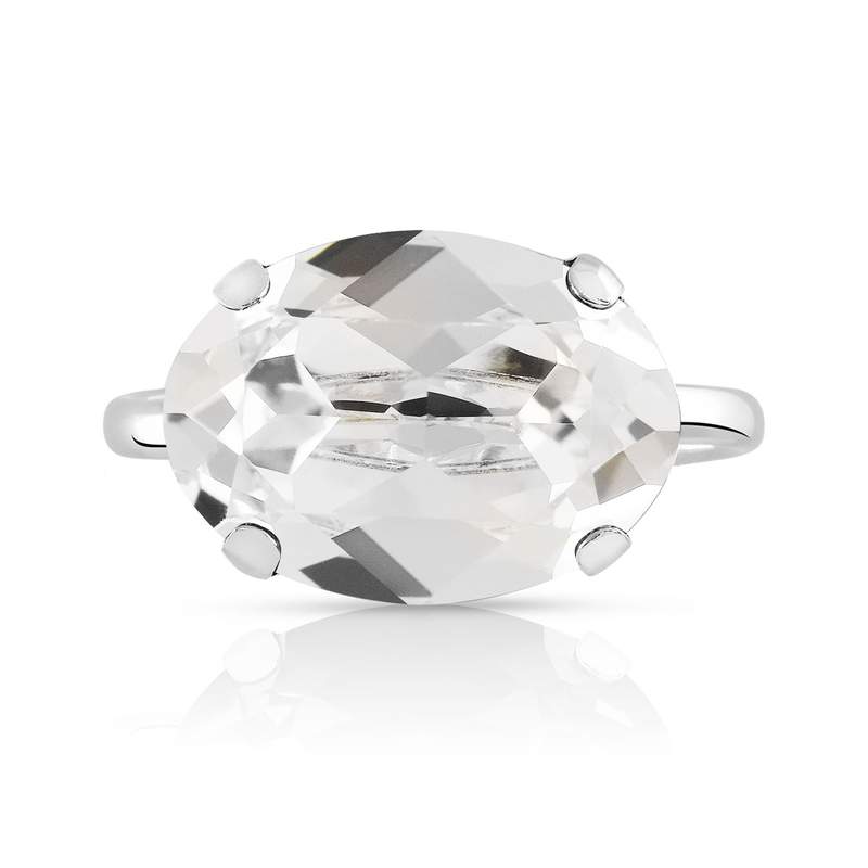 Bague argent 925 cristal - vue 3