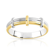 Bague argent 925, 2 tons