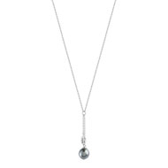 Collier argent 925 perle de culture de tahiti