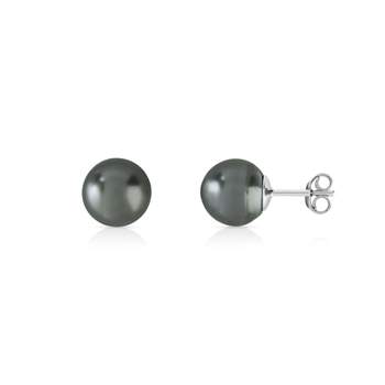 Earrings, silver 925 Tahitian cultured pearl