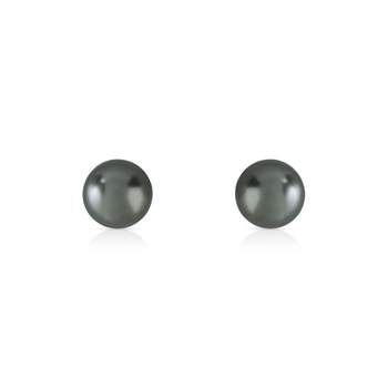 Earrings, silver 925 Tahitian cultured pearl