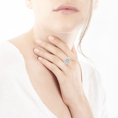 Bague argent 925 - vue Vporté 1