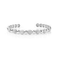 Bracelet jonc ouvert argent 925 zirconia