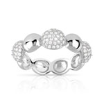 Bague argent 925 zirconia - vue 1