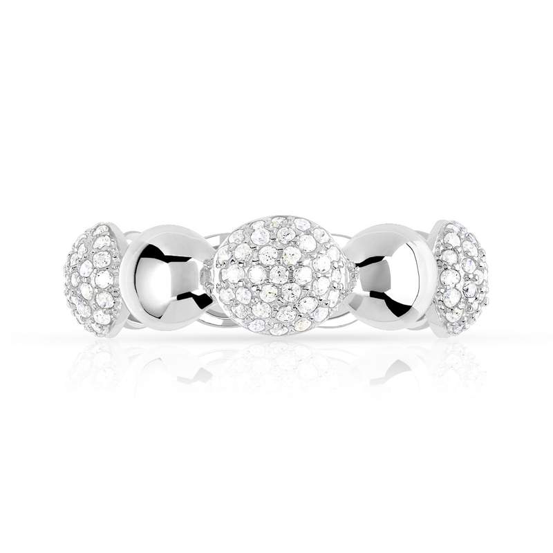 Bague argent 925 zirconia - vue 3
