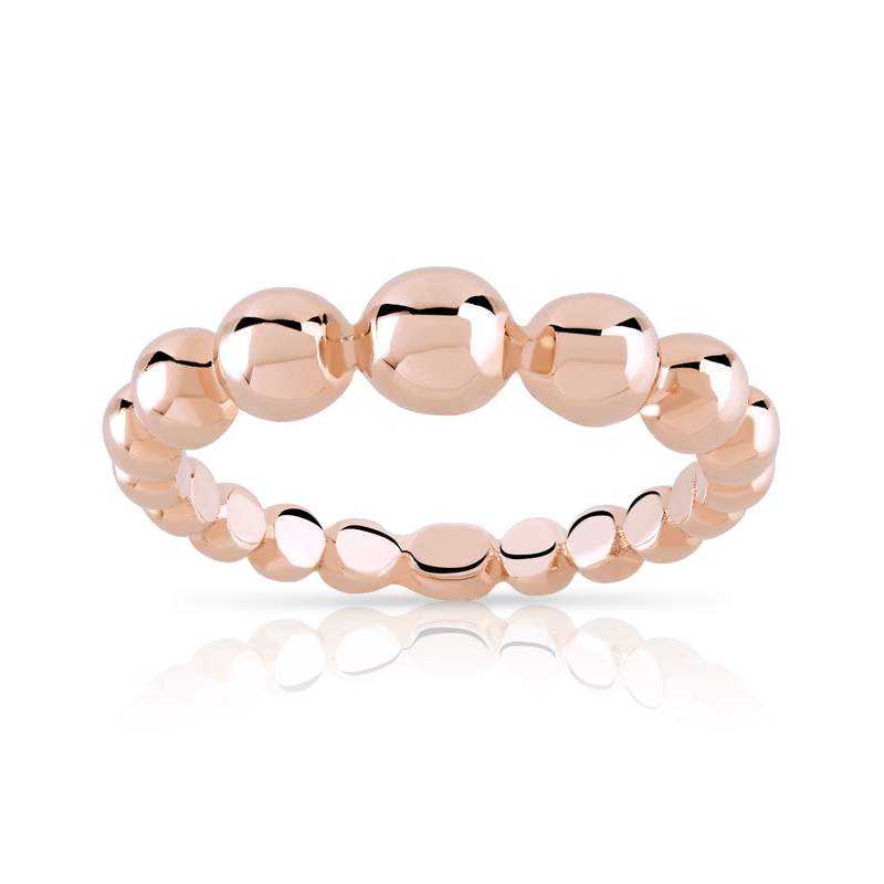 Bague argent 925 rosé - vue 1