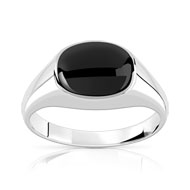 Bague argent 925 onyx