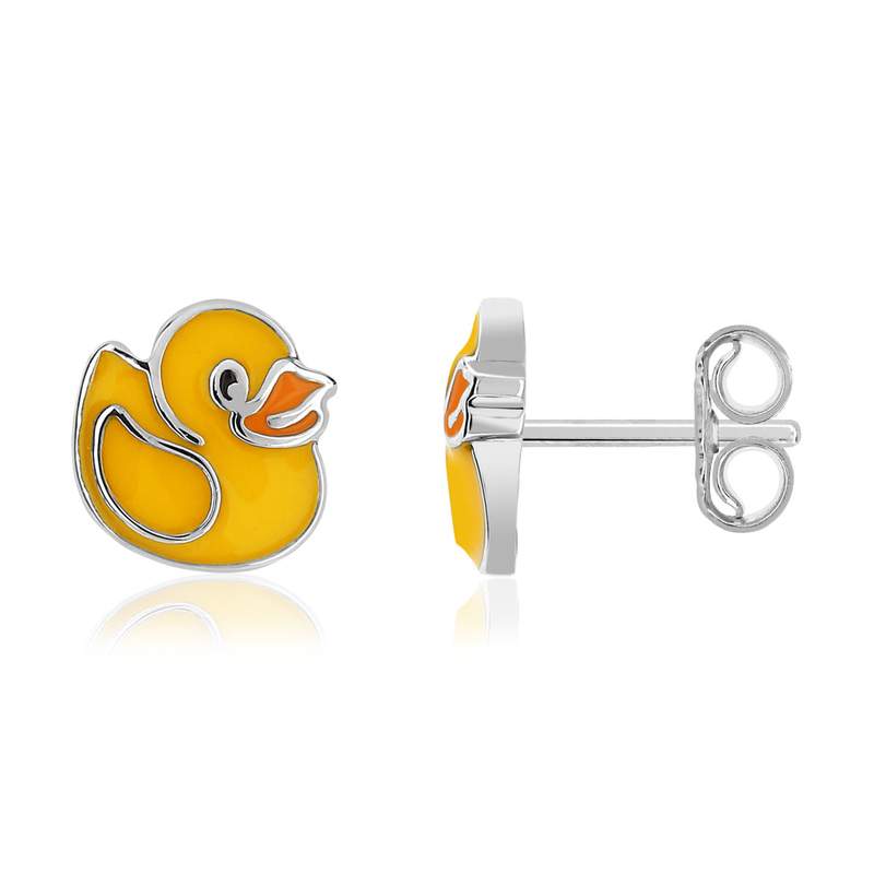 Boucles d'oreilles argent 925 laque - vue 1