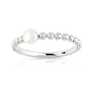 Bague argent 925 perle de culture