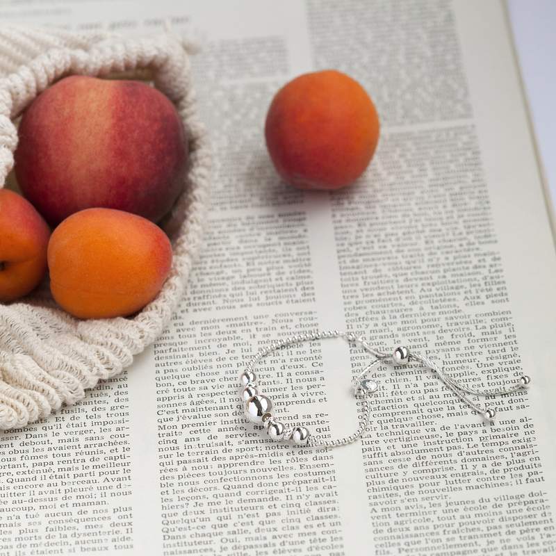 Bracelet argent 925 boules - vue D3