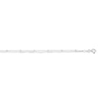 Zilveren armband 925 dubbele rij 18 cm - bekijk D1