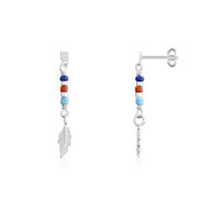 Boucles d'oreilles argent 925 perles imitation