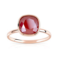 Bague argent 925 rosé cristal