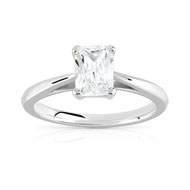Bague Solitaire argent 925 zirconia