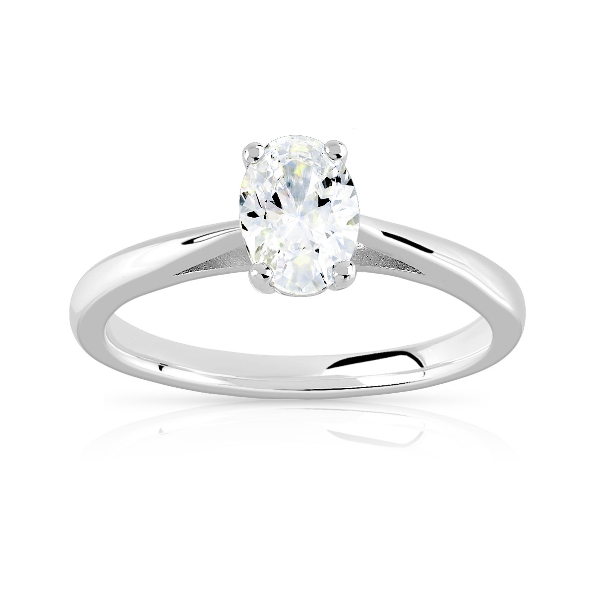  Bague Solitaire argent  925 zirconia Femme Solitaire  MATY