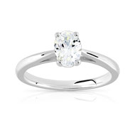 Bague Solitaire argent 925 zirconia