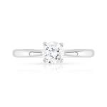 Solitaire argent 925 zirconia - vue 3