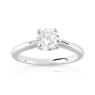 Bague Solitaire argent 925 zirconia