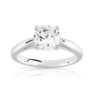 Bague Solitaire argent 925 zirconia